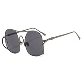Audacious Metal Oval Sunglasses
