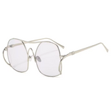 Audacious Metal Oval Sunglasses