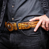 Iowa Belt Mustard Brown