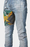 GUAPI Jeans Flag Graphic Stacked