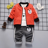 Kids' Cartoon Long Sleeve 3-Piece Outfit Set | 0-4 Years - # BAAA71710024 & BOAA11310016 & GIAA21310006