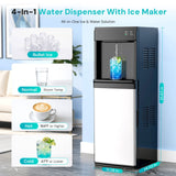 Kismile 4 in 1 Water Cooler Dispenser with Ice Maker