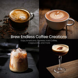 Kismile Espresso Coffee Maker Machine 20 Bar, with Milk Frother Steam Wand CM8032