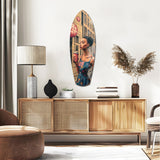 Modern City Life Glass Wall Art