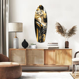 Golden Blonde Bombshell Glass Wall Art