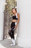 Neda Colorblock Organic Cotton Bra Top