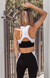 Neda Colorblock Organic Cotton Bra Top