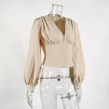 Long-sleeved Korean Blouse