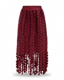Spirited Tassel Midi Skirt