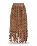 Spirited Tassel Midi Skirt