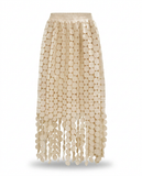 Spirited Tassel Midi Skirt
