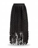 Spirited Tassel Midi Skirt