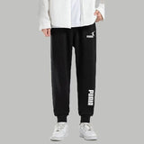 PUAIA Print Men's Pants Autumn/Winter New Sport Jogging Trousers Fitness Loose Fit Clothing Solid Color Outfit Streetwear Pants