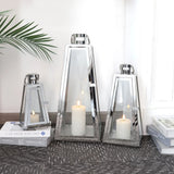 Set of 3-21'' & 16'' &11''High Stainless Steel Lantern