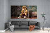 Lion Vogue Mega Glass Wall Art