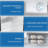 Mini Compact Refrigerator with Freezer, 2.6 Cu.Ft 58070RRE0