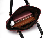MKF Collection Aylet M Tote with Mini Handbag and Wristlet Pouch by Mia Made of high-quality vegan leather