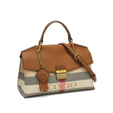 New advanced texture plaid handbag live hot models of fashion women's bags simple versatile new tide