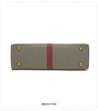New advanced texture plaid handbag live hot models of fashion women's bags simple versatile new tide