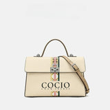 New colorful white series handbag messenger bag niche design models shoulder handbag cross-border hot models