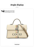New colorful white series handbag messenger bag niche design models shoulder handbag cross-border hot models