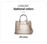 New Himalayan White Handbag Premium Texture Crocodile Cross Border Women's Bag Multi Compartment Women's Bag