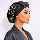 Satin Hair Bonnet for Sleeping – Adjustable Stretch Tie