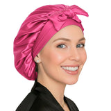 Satin Hair Bonnet for Sleeping – Adjustable Stretch Tie