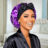 Satin Hair Bonnet for Sleeping – Adjustable Stretch Tie