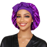 Satin Hair Bonnet for Sleeping – Adjustable Stretch Tie