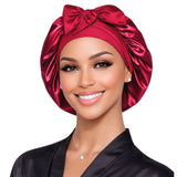 Satin Hair Bonnet for Sleeping – Adjustable Stretch Tie