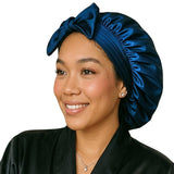 Satin Hair Bonnet for Sleeping – Adjustable Stretch Tie