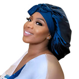Satin Hair Bonnet for Sleeping – Adjustable Stretch Tie