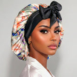 Satin Hair Bonnet for Sleeping – Adjustable Stretch Tie