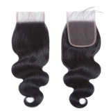 Rio Body Wavy Human Hair Closure 4x4 Natural Black, 20 in