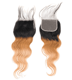 Rio Body Wave Human Hair Closure 4x4 Gold