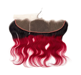 Rio Body Wave Human Hair Frontal Ear to Ear 13x4 Wine, 12 in