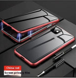 Magnetic Privacy Glass Case for iPhone - Anti-Peep Screen Protector with 9H Hardness