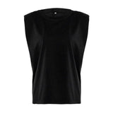 Ladies Padded Shoulder Blouse