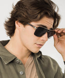 Pierce - Metal & Wood Sunglasses