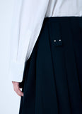 Prada Women Pleated Wool Skirt