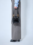 Prada Women Mini Dangle Leather Handbag