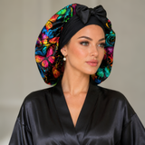 Satin Hair Bonnet for Sleeping – Adjustable Stretch Tie