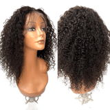 Rio Bohemian Human Hair Lace Front Wig Natural Black - Choose Size