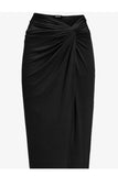 Express Body Contour Fitted Skirt Large Midi Built In Shapewear, Medium