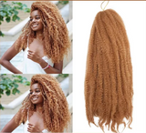 18 Inch Marley Hair for Braids | Afro Kinky Ombre | 30 Strands per Pack