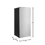 Vissani 7.1 cu. ft. Manual Defrost Convertible Upright Freezer in Stainless Steel Look, Garage Ready