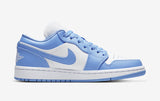 Nike Women'S Air Jordan 1 Low Shoes UNC University Blue White AO9944-441 NEW