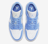 Nike Women'S Air Jordan 1 Low Shoes UNC University Blue White AO9944-441 NEW