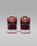Nike Air Jordan 1 Mid Shoes Dusty Peach Night Maroon BQ6472-200 Womens Sizes NEW